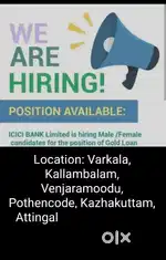 ICICI BANK GOLD LOAN EXECUTIVE