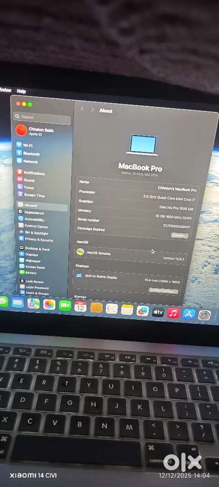 Macbook pro 15inch, 2015 model mind 500GB SSD