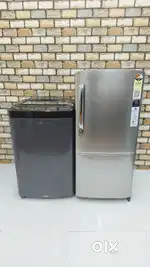 Godrej black eon washing machine and silver colour inverter combo