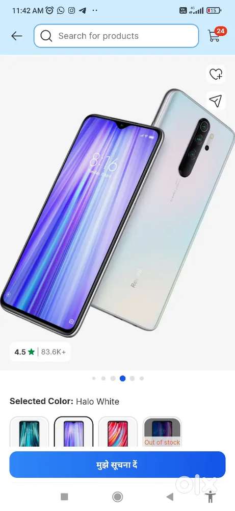 Readmi note 8 pro 4g 6/128