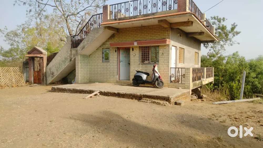 Farm house well compund Cow shulter