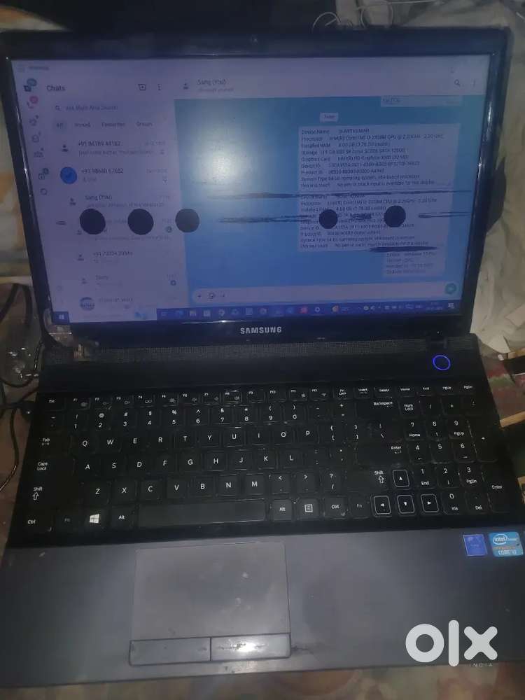 Samsung laptop bs screen par 3 dot hai no any problem fast warking