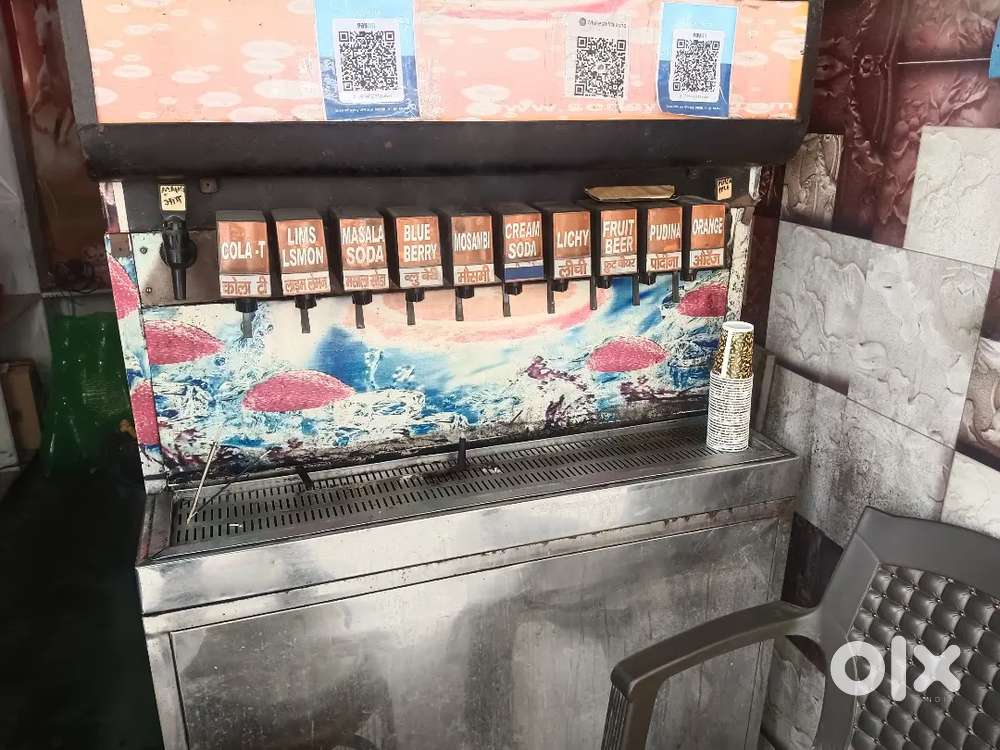 Soda machine 10+2 with 1.5 ton ac outdoor