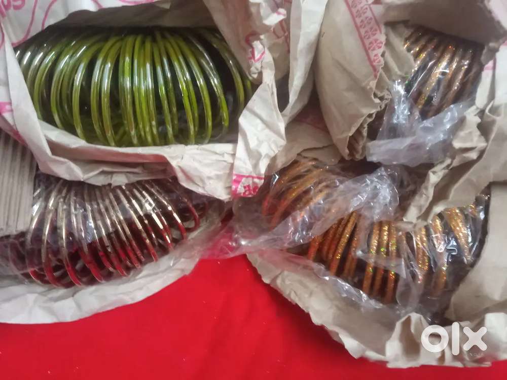 Bangles glass, seap and metal(brass)