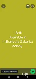 1 bhk available in mithapura Zakariya colony