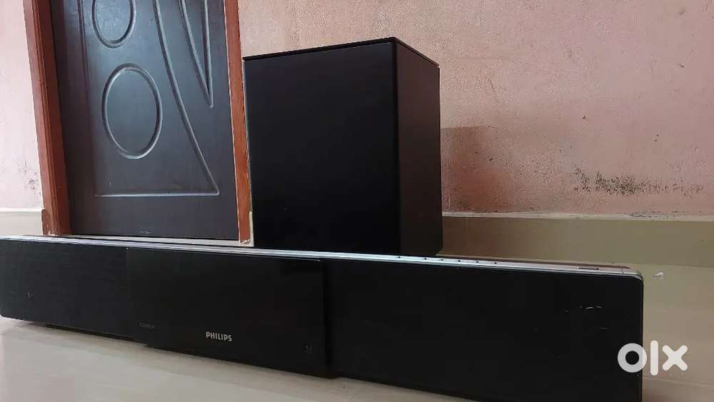 Philips Active Woofer sound bar system- power on, no audio output
