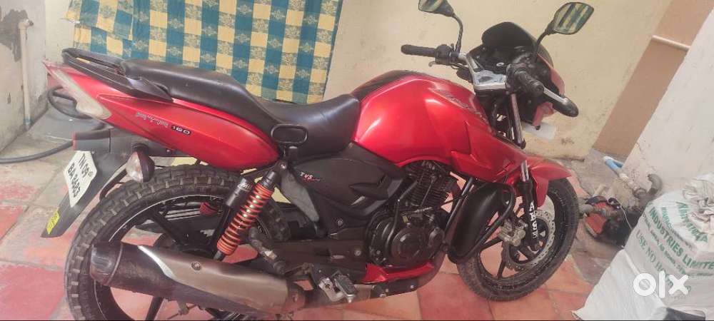 It is TVS Apache RTR 160 red colour single use