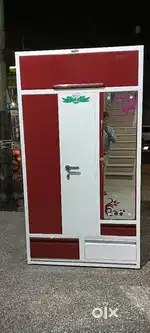 Brand New Fresh Steel Almirah Size 7*4 Fit Three Door With Mirror