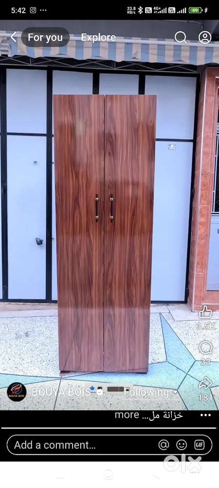 New double door wordrobe 2x6 feet