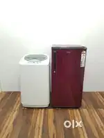 Haier 192 ltrs single door refrigerator and washing machine