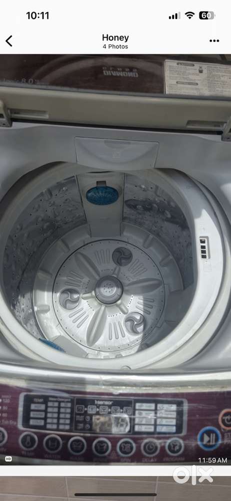 8 kg fully automatic top load washing machine