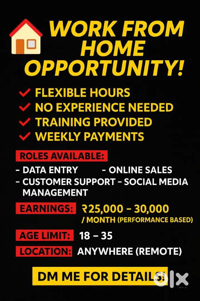 We are working online plateform, work from home opportunity