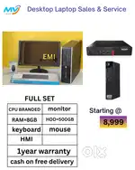 Branded CPU - i7 Process  Ram - 8GB DDR3  Hard Disk - 500GB