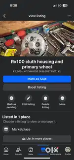 RX 100Clutch housin and primary wheel