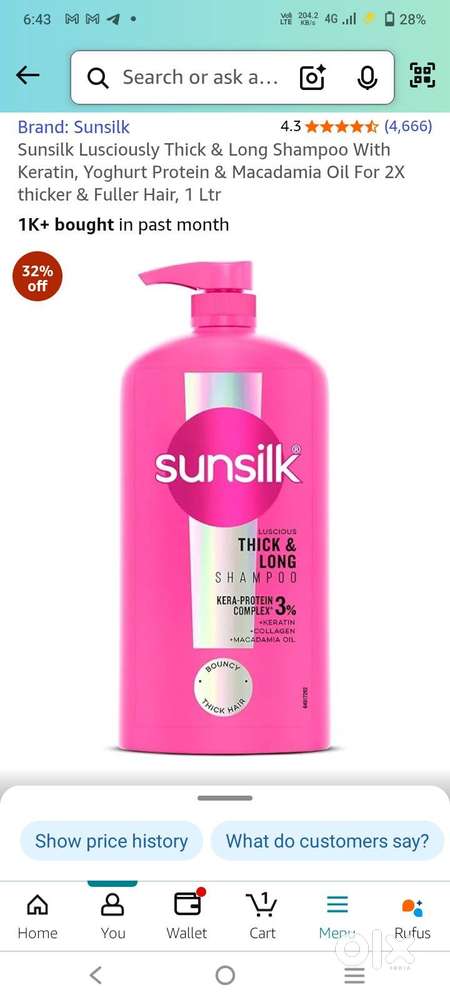 SUNSILK SHAMPOO NEW BOTTLE