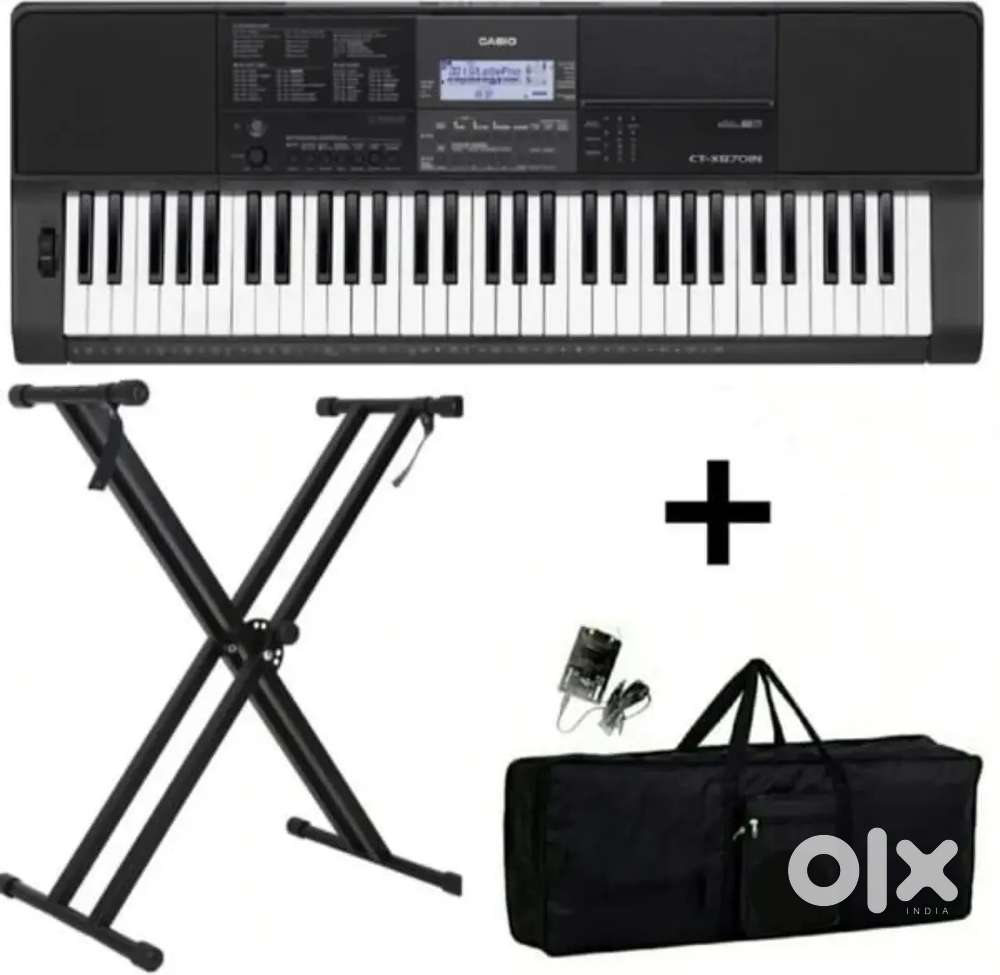 CTX-870 CASIO+ CARRY CASE+DOUBLE PIPE STAND Digital portable keyboard