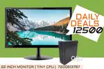COMPUTER TINY LENOV | 22 INCH MONITOR | WARRANTY 1 YEAR