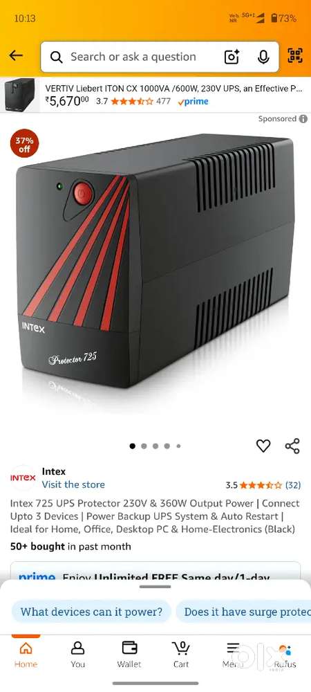 Intex Ups 725