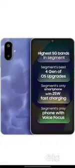 Samsung galaxy F06 5G FiX Rate 4 GB Ram 128 GB Storege 28 days old