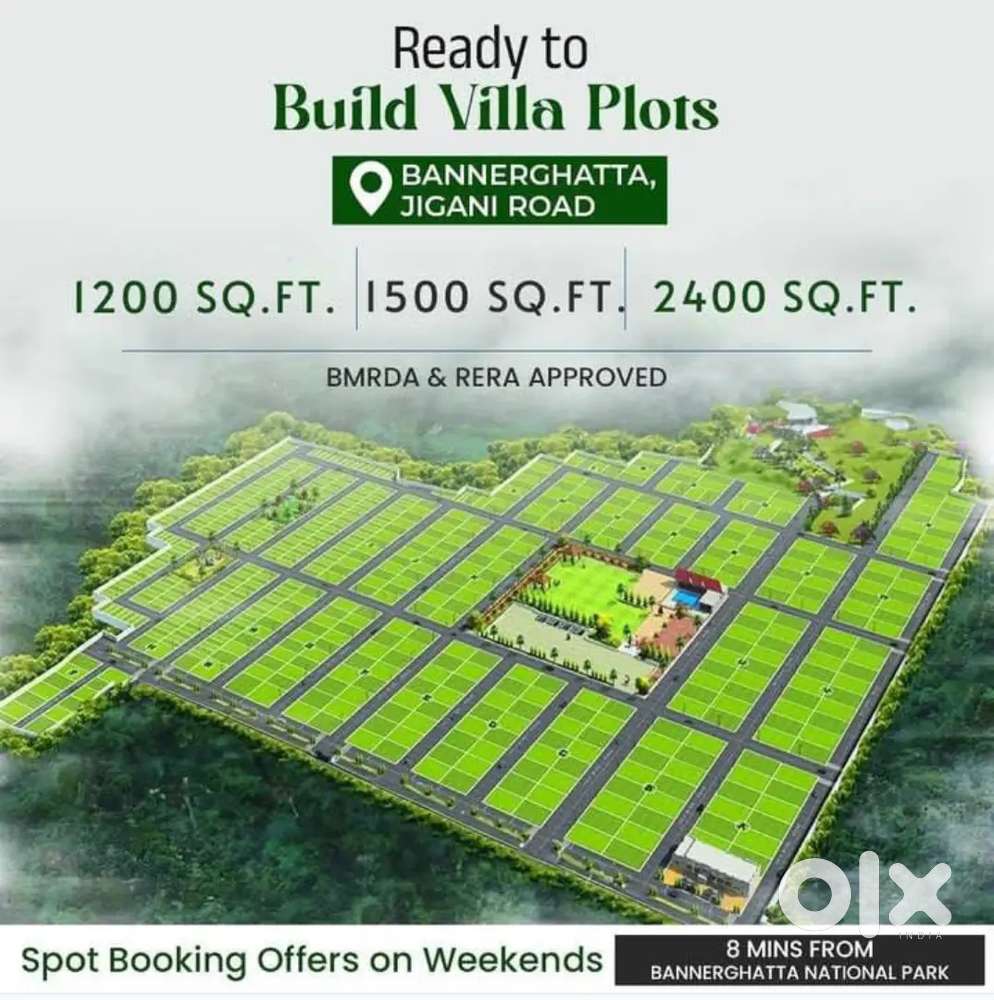 LUXURY HOUSE PLOTS SALE IN BANNERGHATTA NEAR