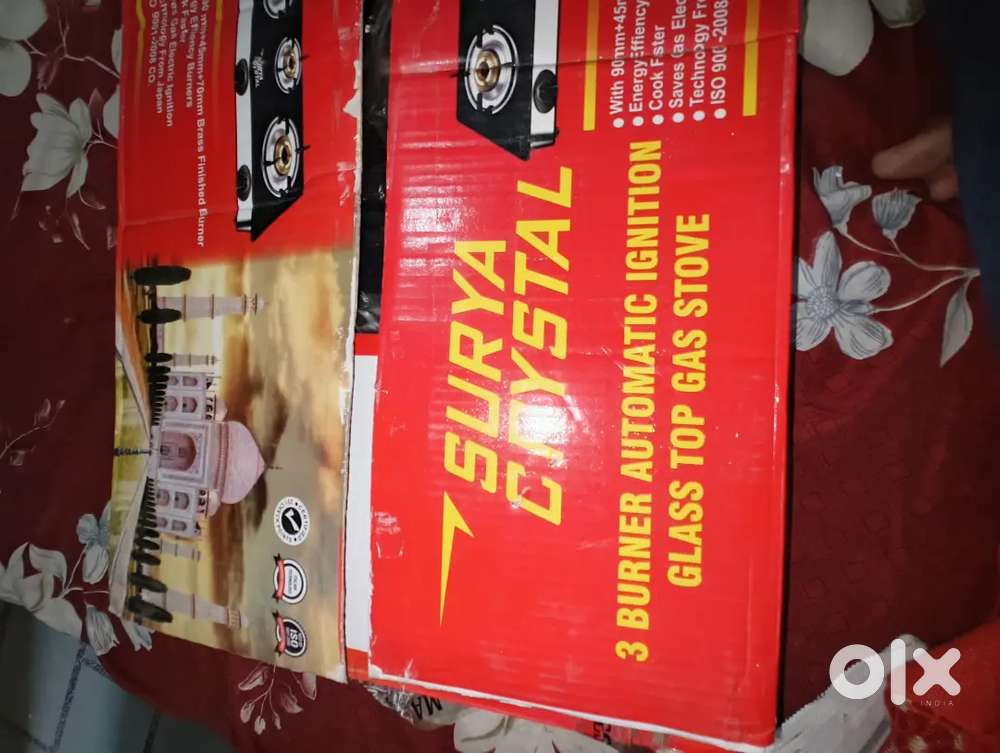 3 burner automatic ignition Gas stove