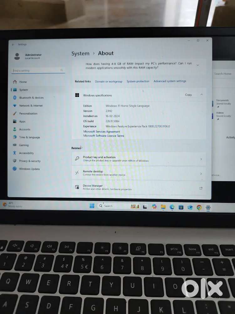 Dell Inspiron 15 for sale 8GB Ram 1TBstorage no bill box