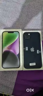 APPLE I PHONE 14 PLUS 256GB BALCK BOX AND DEVICE