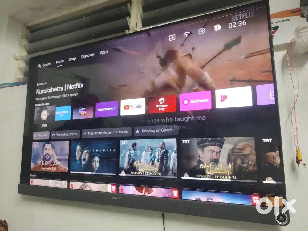 Hisense  55 inch 4K smart Android YouTube
