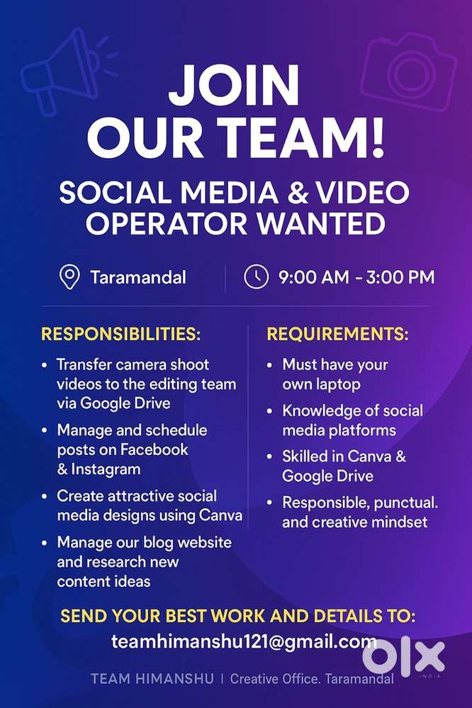 Join our office in taramandal