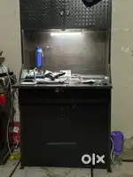 Computer cum study table with led light