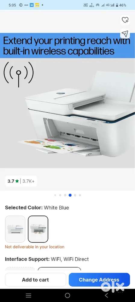 HP desk jet ink advantage 4178