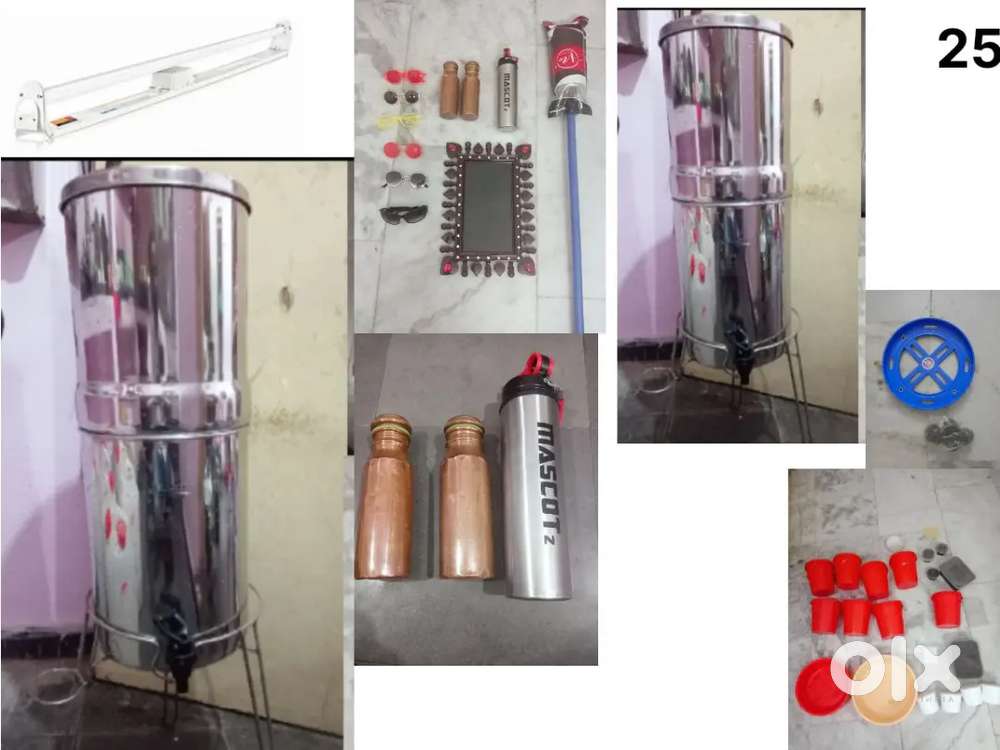 Steel Filter n bottles n stand n all sale frames