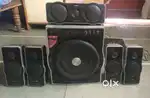 5 in 1 F&D Home theater sound system with remote.