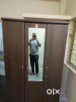 Triple door wardrobe wooden