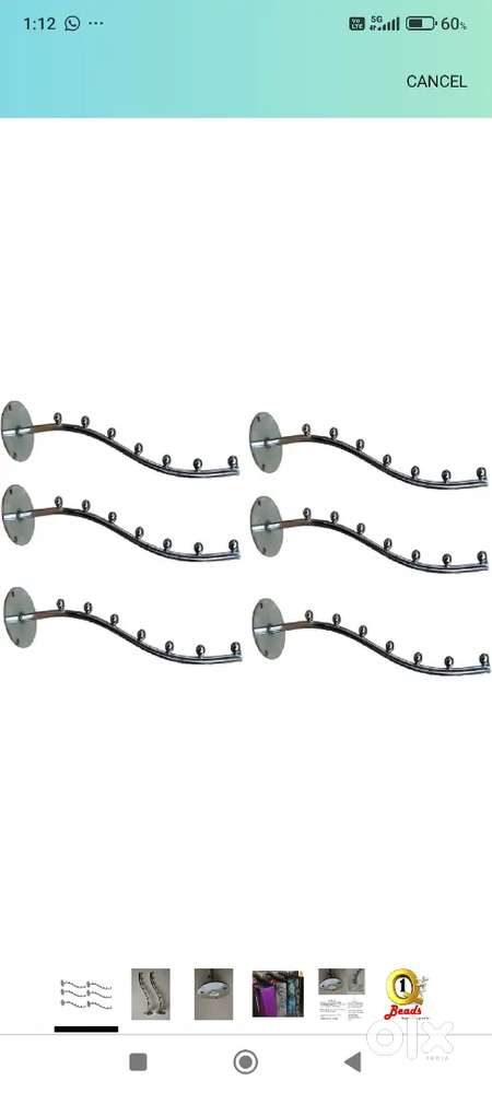 Cloth hanging bracket hanger