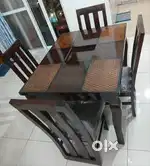 Solid assam teak wood 4 seater dainig table at very affordable price