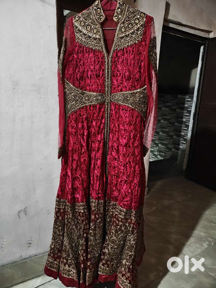 Red maroon lehenga