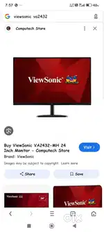 Viewsonic va2432 - mh 24 inch american  gaming monitor 4k support
