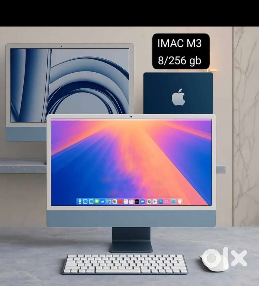 Apple IMac M3 8GbRam 256GbStorage 24Inch Screen With Box Accessories