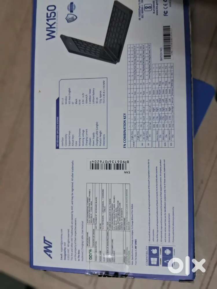 Wireless mini keyboard