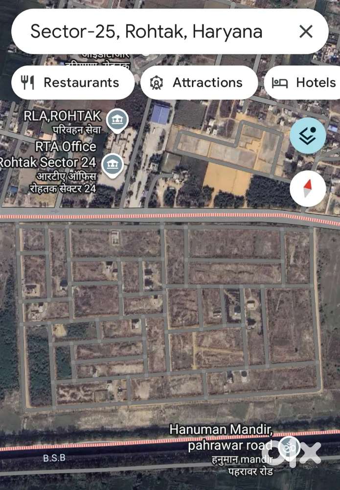 6M plot for sale Near to the park SE face