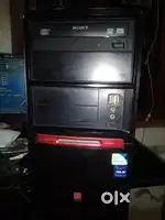 Gigabyte m/b+core 2 duo 2.9ghz(=i5 3rd gen)+3gb+320gb+dvd+iball cabin