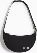 Unisex Black cross body bag