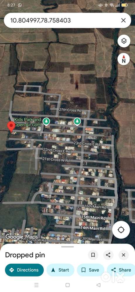 North facing corner plot for sale -Balaji Nagar