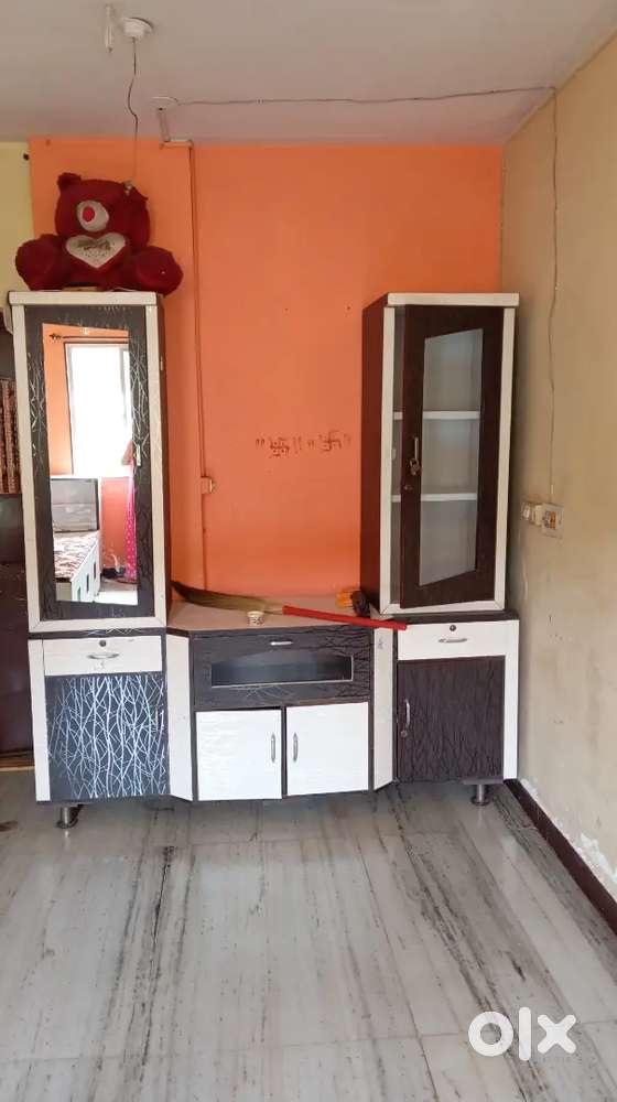 showcase, sofa, computer table