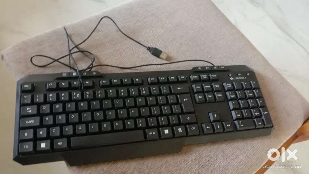 This is a new with 1 year warranty keyboard and mouse of Zebronics