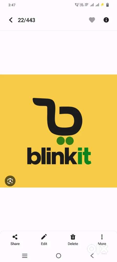 Food and grocery delivery boy