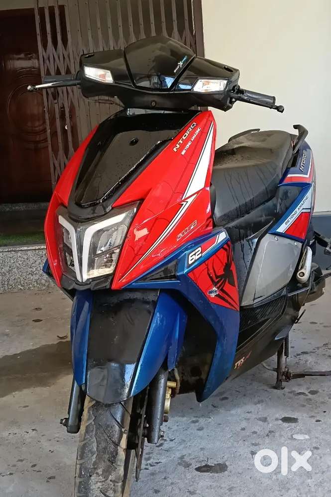 TVS Ntorq 125 spiderman Edition is on tiptop condition