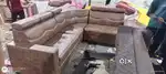 L shape sofa set with beautiful colour and comfortable headrest