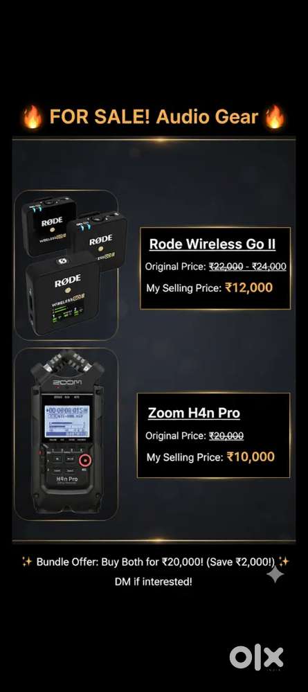 Rode wirless go 2 and zoom h4n pro